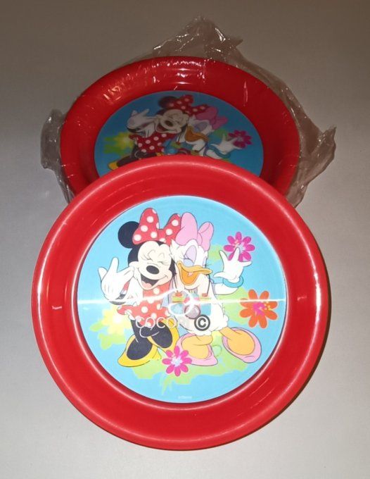 Lot Revendeur 10 Assiettes Plates Disney Minnie